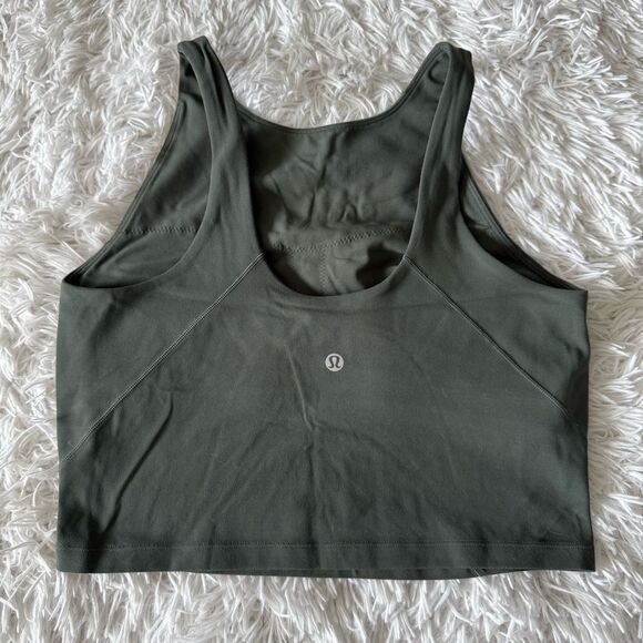 Lululemon Matching Set with Top and Leggings in Smoked Spruce Green Size 8 - Picture 3 of 9